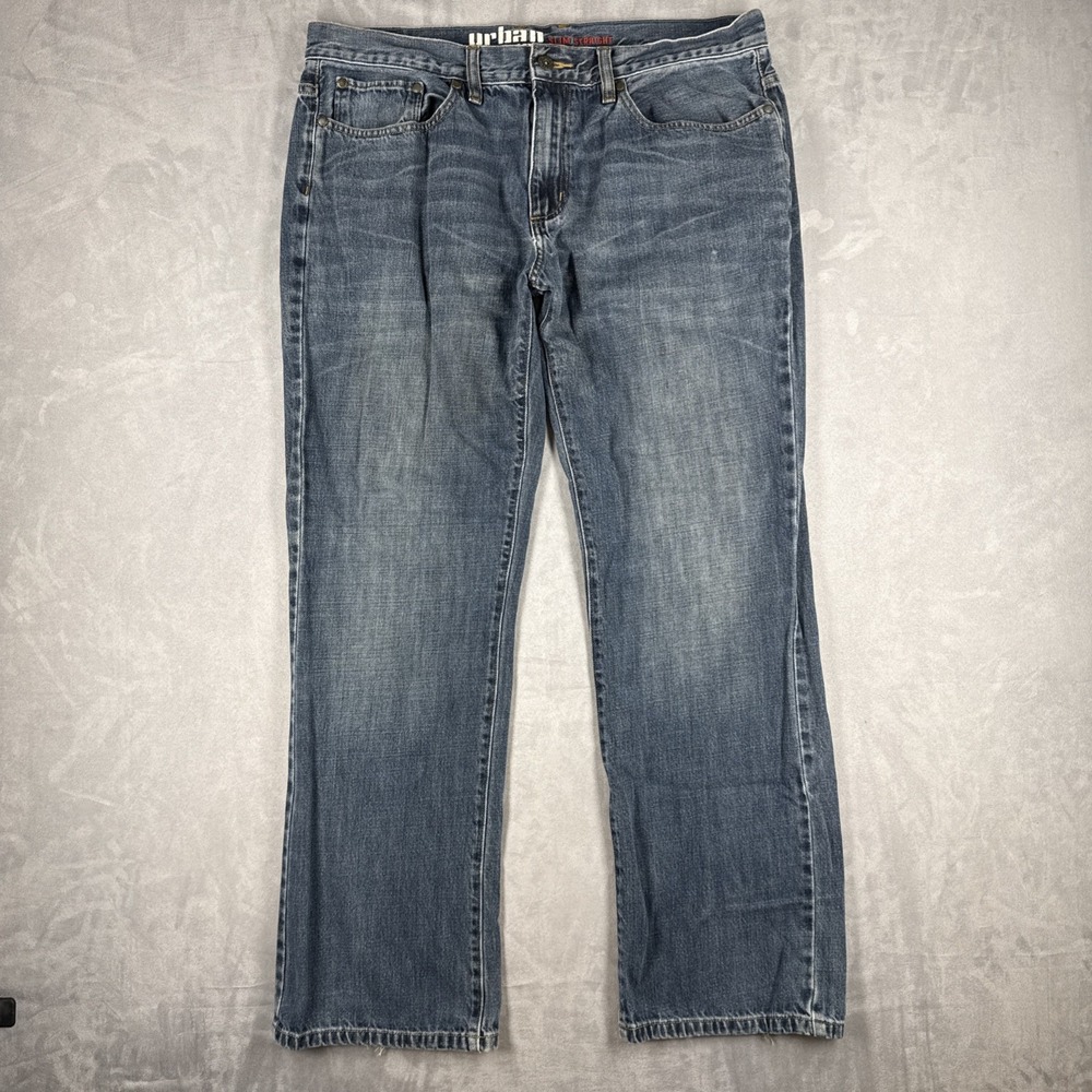Urban Pipeline Slim Straight Jeans Men's 36x32 Blue Medium Wash Denim